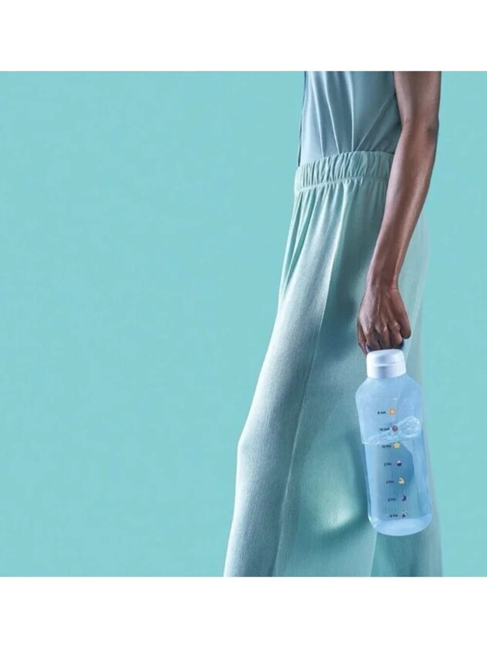 Tupperware AquaVibe 67 oz. (2 Liter) Water Bottle Daily Hydration Reminder